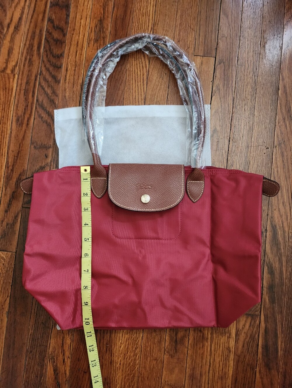 Longchamp Red MEDIUM tote Bag NWT - Picture 5 of 8